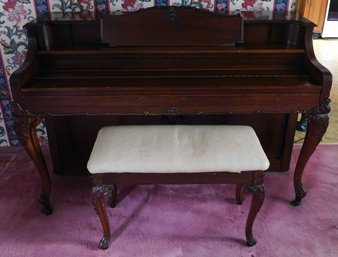 Estey Upright Piano W Bench