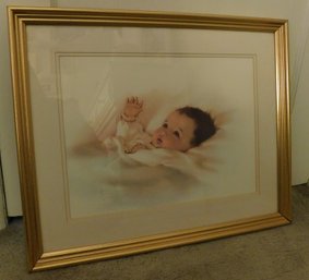 Bessie Pease Gutmann Framed Baby Print 'Awakening'