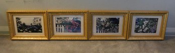 Framed Floral Photos Lot Of 4