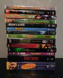 Assorted Lot Of Sealed DVDS 14pcs