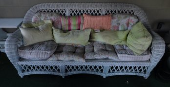 Wicker Patio Sofa