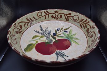 Geoffrey Allen Certified International Large Ceramic Tomato Bowl