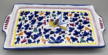 Hand Painted Ceramic Tray Made In Italy