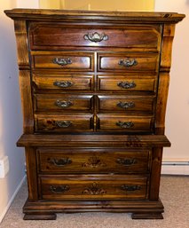 Solid Wood Dresser With 5 Drawers