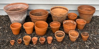 Terracotta Planting Pots - 19 Total