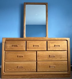 Stanley Furniture Co. Solid Wood 7-drawer Dresser With Attached Mirror