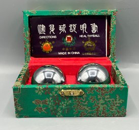 Lotus Pond Chinese Feng Shui Boading Balls With Box