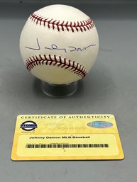 Johnny Damon MLB Signed Baseball With COA