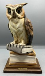 Vintage Giuseppe Armani 'Wise Owl' Sculpture Signed 1983 10' Tall 1983