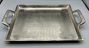 Bidk Home Metal Serving Tray With Handles