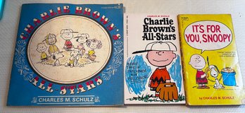 Vintage Charlie Brown Book Lot (3 Books)