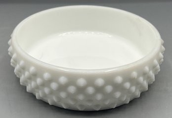 Milk Glass Hobnail Pattern Bowl
