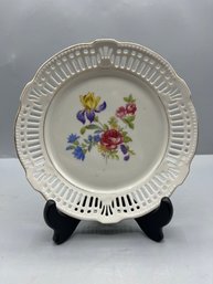 Bavaria Porcelain Floral Pattern Bowl - Made In U.S Zone Germany