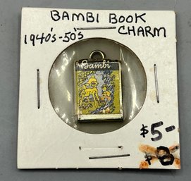 1940s-50s Bambi Book Charm