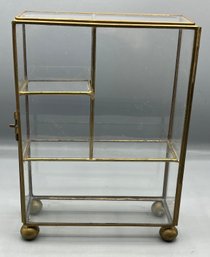 Brass & Glass Display Case