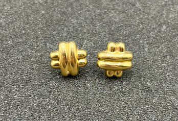 14K Gold Love Knot Earrings - 1.7 Grams