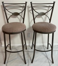 Tempo Industries Metal Cushioned Stools - 2 Total