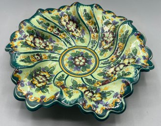 Hand Painted Floral Pattern Ceramic Bowl #1854-6
