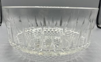 Arcoroc Cut Glass Bowl - Made In France