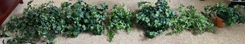 Assorted Faux Ivy Plants With Terracotta Pots - 10 Total