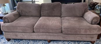 H.M. Richards Inc. 3 Cushion Brown Sofa