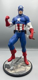 Marvel Captain American Resin Action Figure Decor With Stand - Missing Shield
