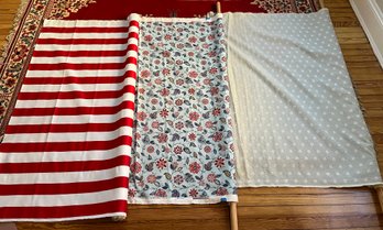 Assorted Yards Of Fabric - 3 Total