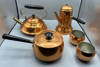 Coppercraft Guild Teapot Set - 5 Pieces Total