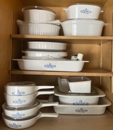 Large Assorted Lot Of Corningware - 16 Pieces Total