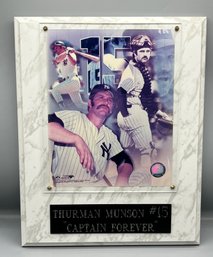 Thurman Munson #15 Captain Forever Wall Plaque