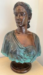 Leonardo Rossi Bronze Bust Sculpture