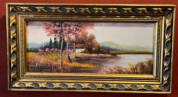 Collazzi Signed Oil On Masonite Framed