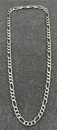 925 Silver Figaro Style Necklace - .58 OZT Total