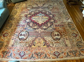 Vintage Wool Area Rug - 153 INCH X 113 INCH