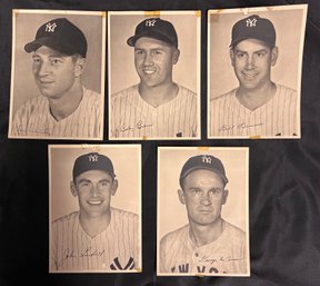 Set Of 5 1940S Yankees Prints