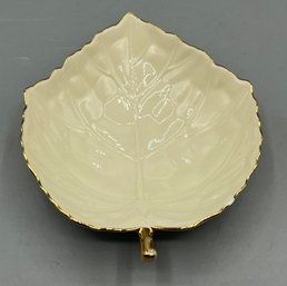 Lenox Porcelain Leaf Shaped Candy Dish