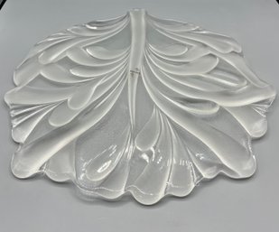 Mikasa Frosted Crystal Platter - Made In West Germany