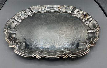 FB Rogers Silver Plated Serving Platter With Handles