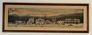 Norman Rockwell Family Trust Edition 1991 Framed Print - Main Street Stockbridge