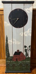 Decorative Hand Painted Wooden Wall Clock