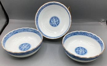 Japanese Tea Ceremony Bowls - Set Of 3
