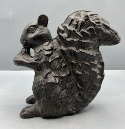 Decorative Metal Squirrel Figurine