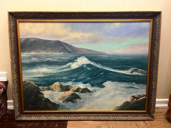 Original Artist Signed Oil On Masonite Framed