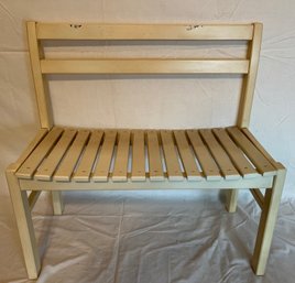 Wooden Doll Bench