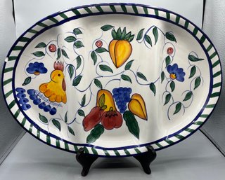 Hand Painted Sectional Serving Platter