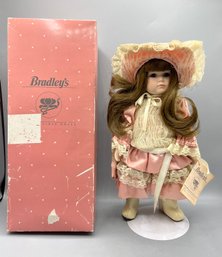 Vintage Bradley Porcelain Ball Jointed Collectible Doll - Box Included