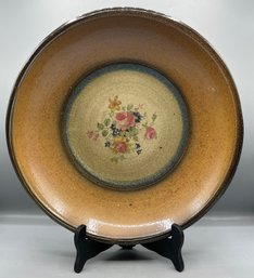 Ironstone Floral Pattern Serving Bowl