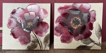 P.I. Creative Art 2016 Floral Pattern Stretched Canvas Prints - 2 Total