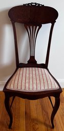 Upholstered Mahogany Chair