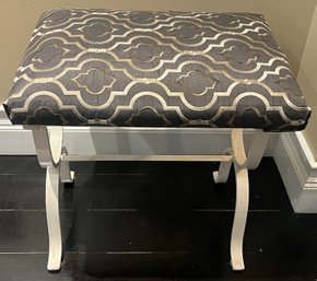 Wrought Iron Cushioned Stool